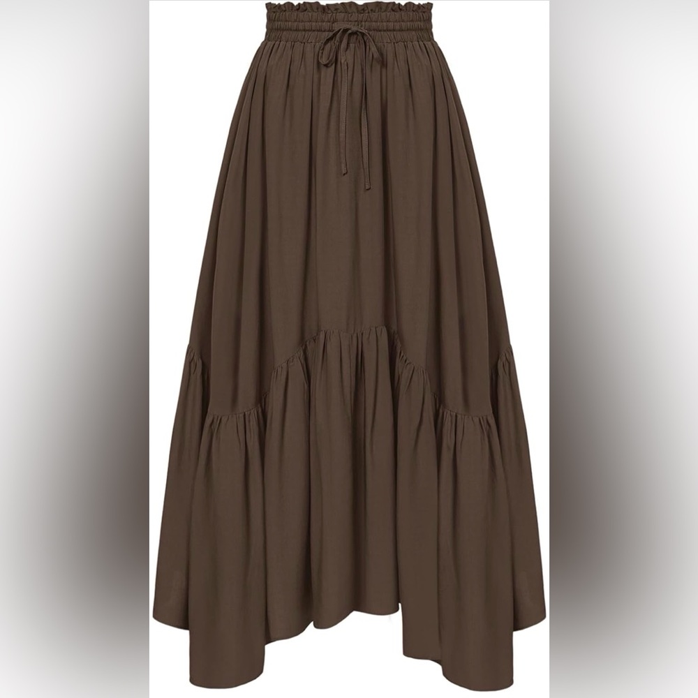 Maxi Skirts for Women High Waist Renaissance Skirt Long Skirt with Pockets